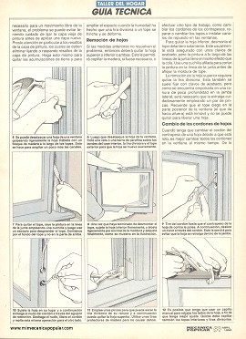 Arreglando Ventanas de Guillotina - Abril 1990