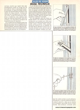 Arreglando Ventanas de Guillotina - Abril 1990