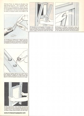 Arreglando Ventanas de Guillotina - Abril 1990