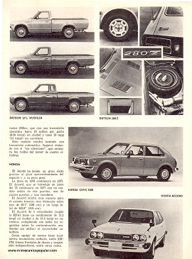 Los Autos Japoneses del 77 - Diciembre 1976