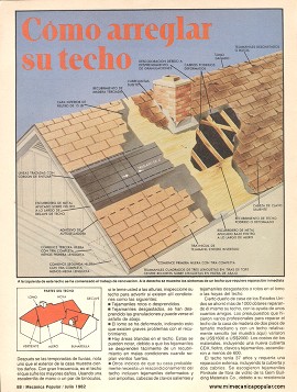 C&oacute;mo arreglar su techo de madera - Julio 1982