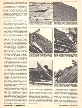 C&oacute;mo arreglar su techo de madera - Julio 1982