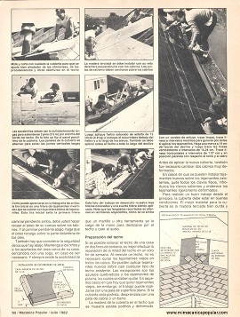 C&oacute;mo arreglar su techo de madera - Julio 1982