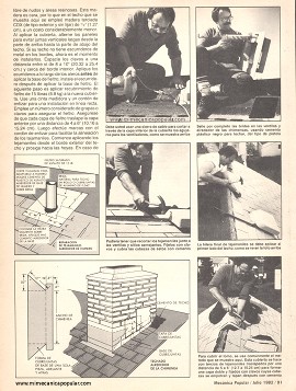 C&oacute;mo arreglar su techo de madera - Julio 1982