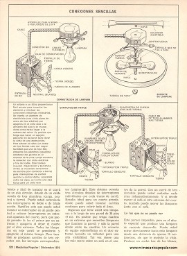 Decorando con luces - Diciembre 1976
