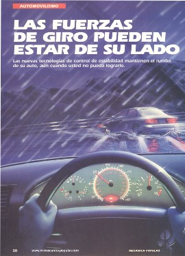 Las fuerzas de giro pueden estar de su lado en su automóvil - Marzo 1996