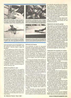 C&oacute;mo preparar un trabajo de pintura - Mayo 1985