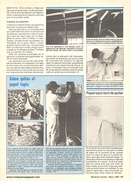 C&oacute;mo preparar un trabajo de pintura - Mayo 1985