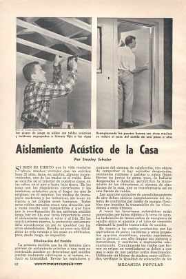 Aislamiento Ac&uacute;stico de la Casa - Diciembre 1956
