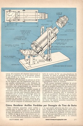 Constr&uacute;yase Este Telescopio - Octubre 1957