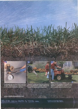 C&oacute;mo instalar un sistema subterr&aacute;neo de aspersores para regar tu jard&iacute;n - Junio 2002