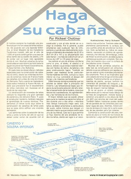 Una caba&ntilde;a de estilo tradicional -Febrero 1987