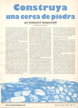 Construya una cerca de piedra - Febrero 1987