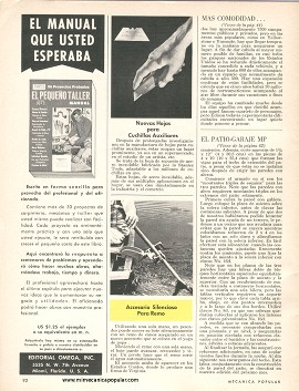 Construya El Patio-Garaje MP - Agosto 1965