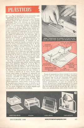 Es Fácil Cementar Plásticos - Diciembre 1948
