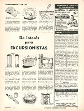 De interés para excursionistas -Agosto 1965
