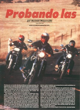 Probando las supermotos - Marzo 1986