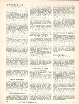Reparaciones con Tabla Enyesada - Agosto 1965
