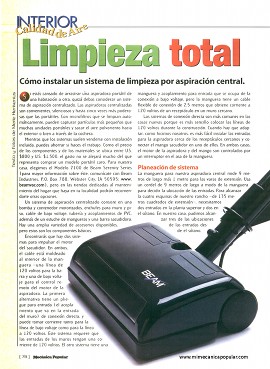 Cómo instalar un sistema de limpieza por aspiración central -Octubre 2001