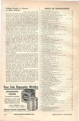 Trabajo Pesado más Abonos igual a Buen Césped - Noviembre 1953