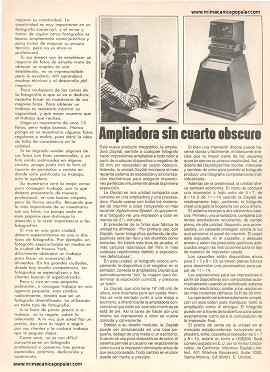 Cómo convertirse en fotógrafo profesional - Octubre 1983