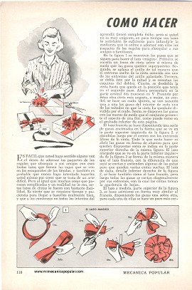 C&oacute;mo Hacer Bellos Lazos - Febrero 1959