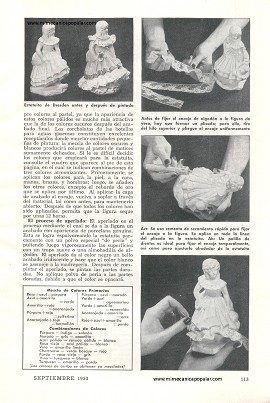 La Pintura de Estatuitas Artísticas - Septiembre 1950