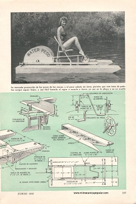 Bote de Paletas para Deporte - Junio 1957