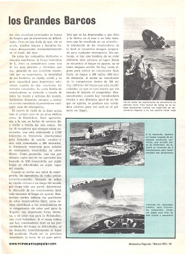 Los Pequeños Botes que Salvan los Grandes Barcos - Marzo 1973