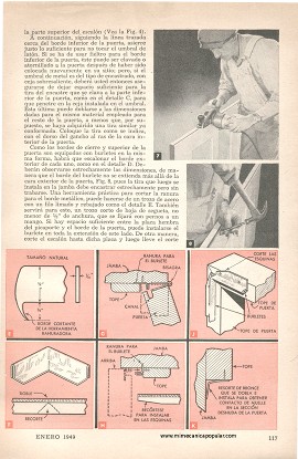 Burletes para el invierno - Enero 1949