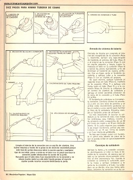 Aprenda a Trabajar con Tuber&iacute;as de Cobre - Mayo 1974