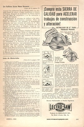 Amplificador de alta fidelidad con dispositivo reductor de zumbido - Abril 1951