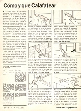 Cómo y que Calafatear - Febrero 1975