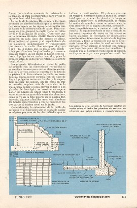 Evite que se Agriete el Hormigón-Concreto - Junio 1957