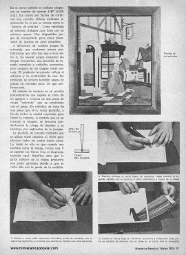 Haciendo Marquetería - Marzo 1975