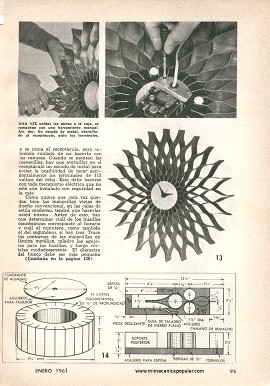 Hágase Un Hermoso Reloj de Pared - Enero 1961