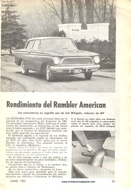 Informe de los dueños: Rambler American - Junio 1961