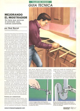 Mejorando el mostrador de la cocina -laminado - Enero 1995