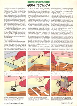 Mejorando el mostrador de la cocina -laminado - Enero 1995