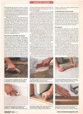 Cambiando el piso del baño con lámina de vinilo - Agosto 1993