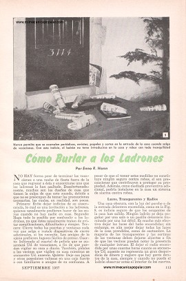 Cómo Burlar a los Ladrones - Septiembre 1957