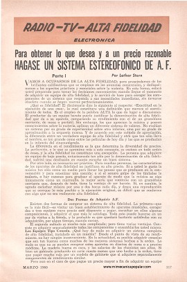Hágase un Sistema Estereofónico de Alta Fidelidad - Marzo 1960