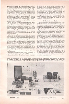 Hágase un Sistema Estereofónico de Alta Fidelidad - Marzo 1960