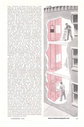 Ascensor para el Servicio - Febrero 1952
