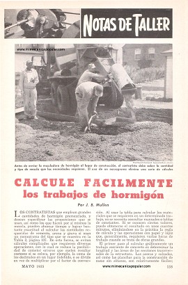 Calcule Fácilmente los Trabajos de Hormigón-Concreto - Abril 1958