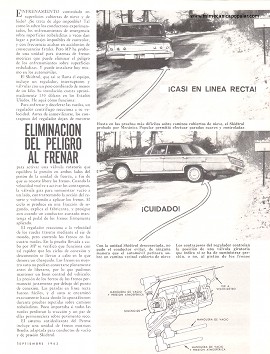 Eliminación del Peligro al Frenar - Septiembre 1963