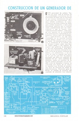 Construcci&oacute;n de un Generador de Se&ntilde;ales para Probar Receptores - Agosto 1947