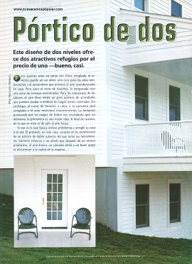 Pórtico de dos pisos - Septiembre 1999