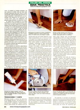 Instalando un Piso de Madera - Mayo 1996