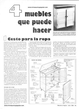 4 muebles que puede hacer - Julio 1984